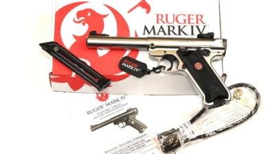 Ruger Mark IV Target Pistole stainless