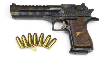 Desert Eagle XIX buntgehärtet Luxus-Holzgriff