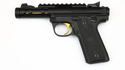 Ruger Mark IV 22/45 LITE Pistole schwarz/gold