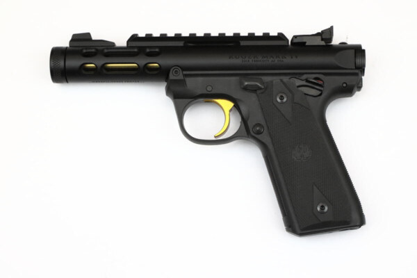 Ruger Mark IV 22/45 LITE Pistole schwarz/gold