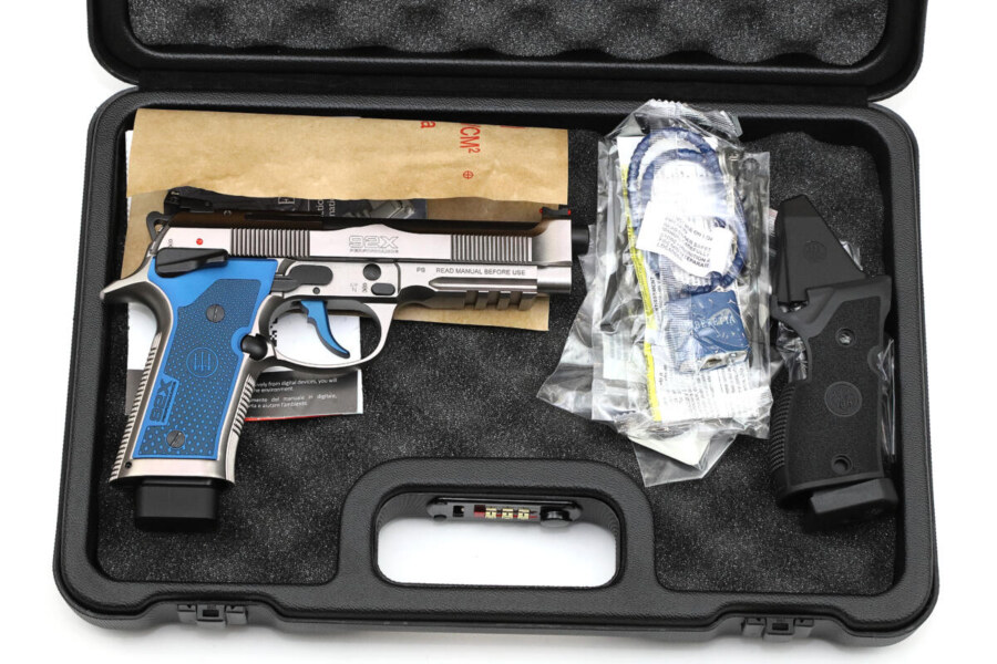 Beretta 92x Performance Production Blue Edition IPSC